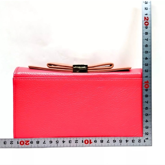 SEE BY CHLOE Crossbody Bag Pink Leather WOC True Wallet on a Chain Purse - Picture 2 of 9